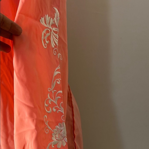 Woman Within Off -Shoulders Embroidered Peasant Top Tunic Size Medium New - Picture 5 of 11